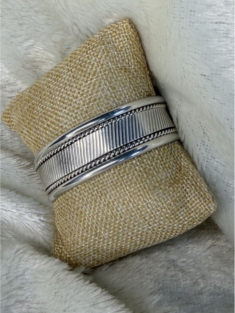 Silpada Very Rare Sterling Silver Wide Cuff Vintage Bracelet B0524